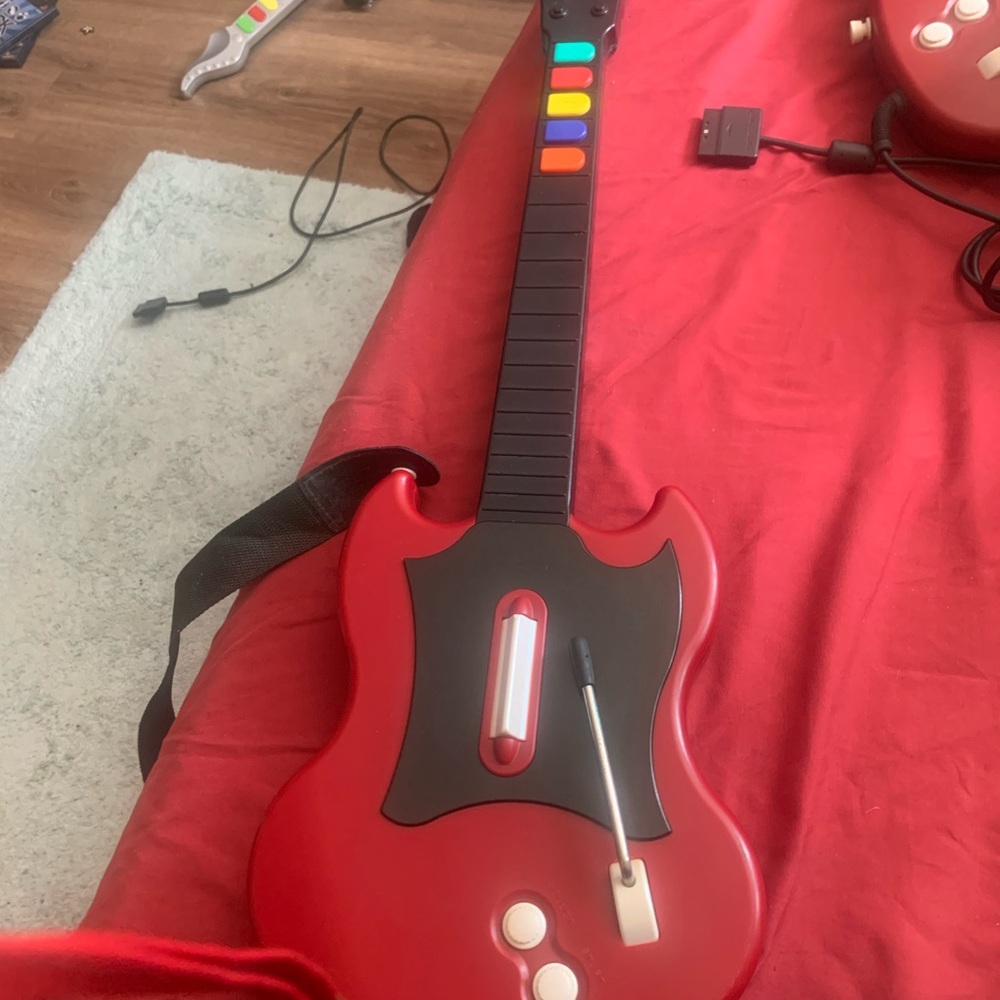 Red Guitar Hero Controller
